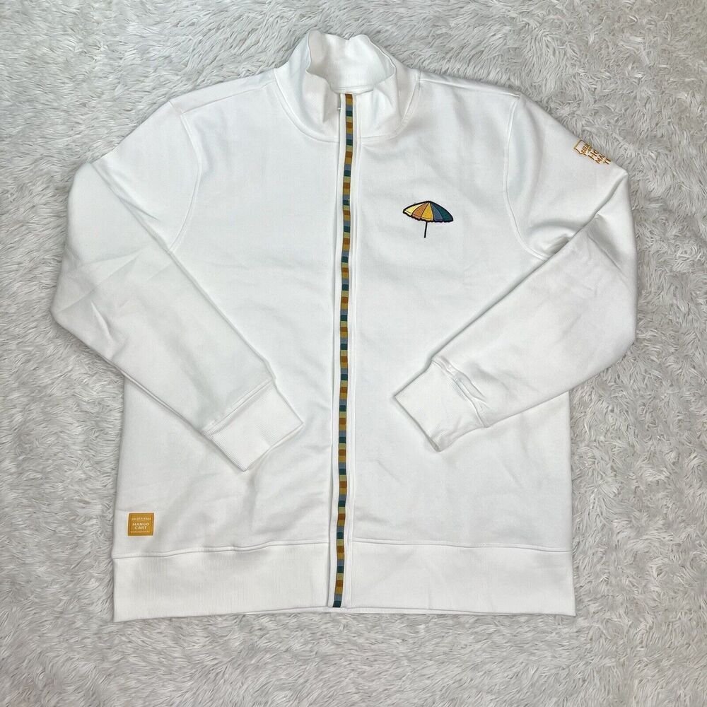 Golden Road Brewing Jacket White/Yellow Full Zip Long‎ Sleeve Size XL